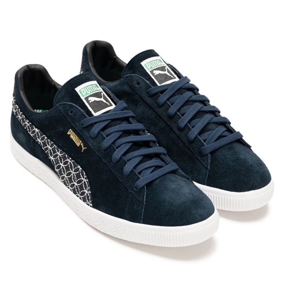 Puma Suede Vintage Sneaker Shashiko Mij Intense Blue 21-FA-I Men 9 Celeb Style
